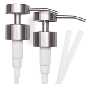 flat top stainless steel soap and lotion dispenser pumps