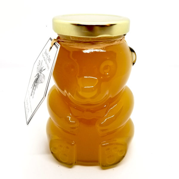 shanghai food grade unique teddy bear shaped for honey jar glass jam bottle container with metal cap