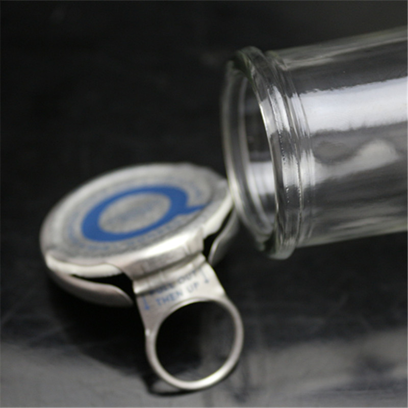 490ml 780ml high quality eco friendly new design Ring pull cap mineral water glass bottle