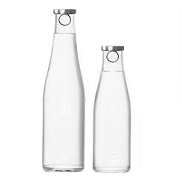 490ml 780ml high quality eco friendly new design Ring pull cap mineral water glass bottle