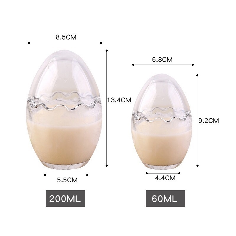 Linlang Shanghai Wholesale Unique Egg Shaped Led Tealight Candle Holder Glass Votive Candle Holders Bulk