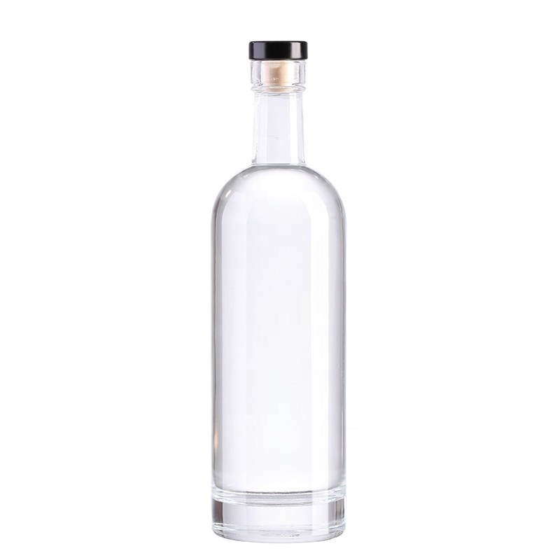 200ml 375Ml 500Ml 750Ml Clear Empty Vodka Liquor Gin Rum Tequila Whiskey Whisky Brandy Spirit Glass Bottle With Cork