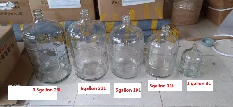 Wholesale 1 gallon 3 gallon 5 gallon glass carboy bottle for water and wine