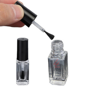 Hot Sale 3ml 5ml 8ml 10ml 15ml empty glass gel nail polish bottles with brush caps