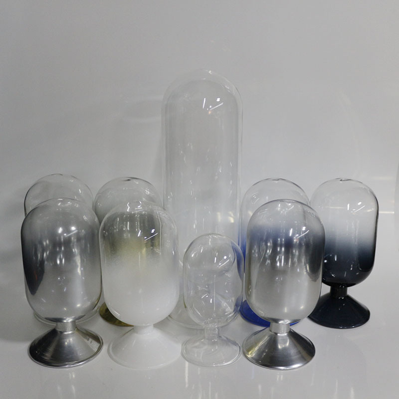 wholesale Shanghai custom glass jar match sticks holder cloche silver glass bottle with matches