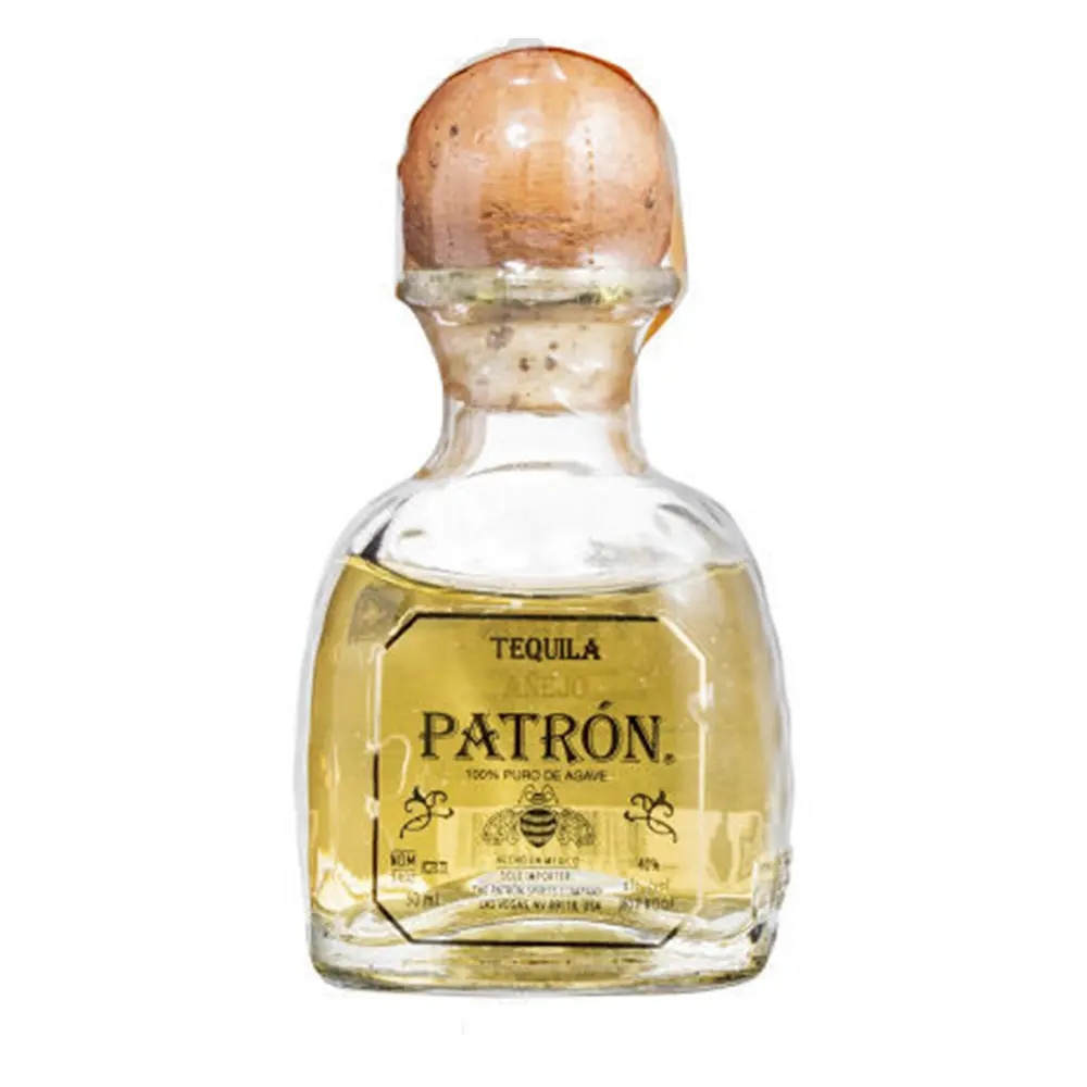 Shanghai Linlang wholesale customized 50ml 100ml 750ml mini Tequila Patron liquor spirit bottles