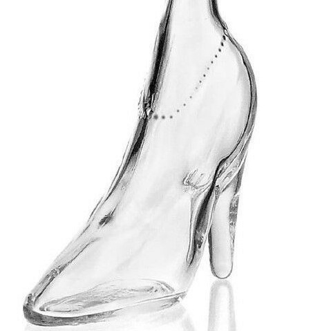 8 Inch Tall Crystal Glass Bottle Stiletto Decanter Liquid Perfume Storage Shoe Heel 350ml