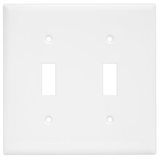 Shanghai Linsky (WTS-02) 2 Gang Decorate Plastic Cover Plate Toggle Switch Plastic Wall Plate