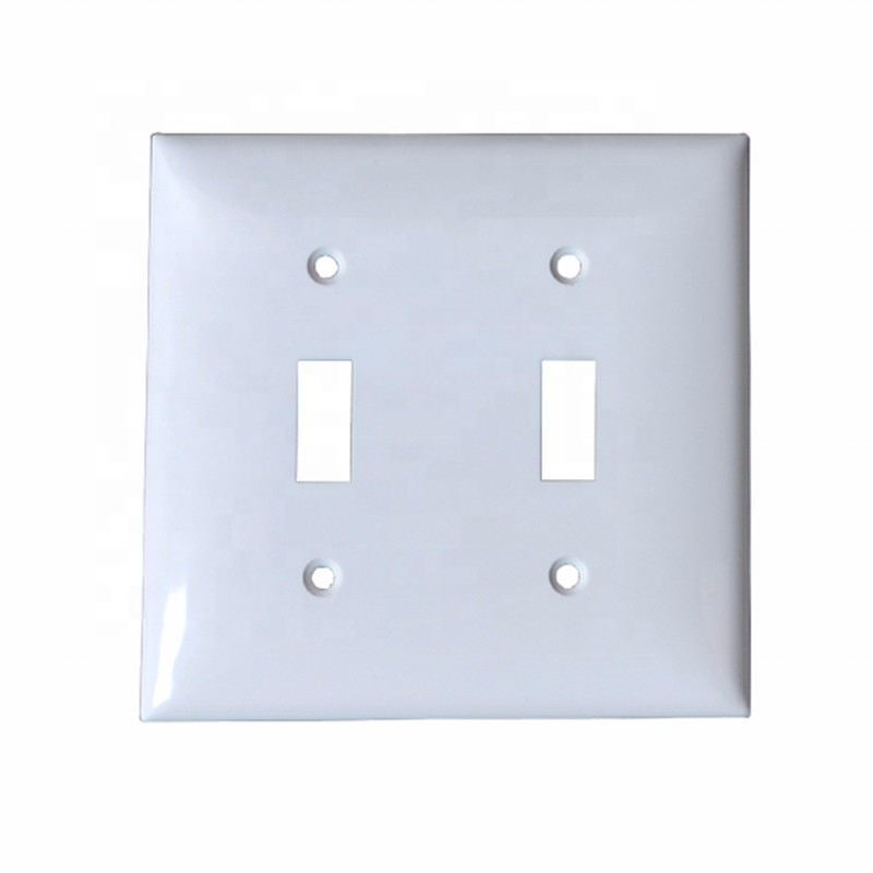 Shanghai Linsky (WTS-02) 2 Gang Decorate Plastic Cover Plate Toggle Switch Plastic Wall Plate