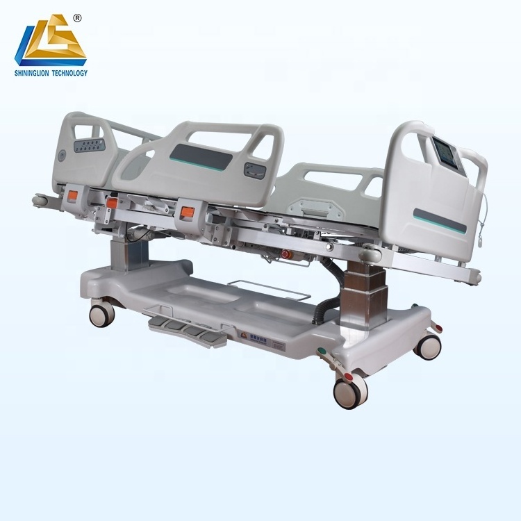 Luxury and Intensive Hospital  Ward Room Uses Hospital Bed 5 Functions Electric Medical Bed with Weighing System