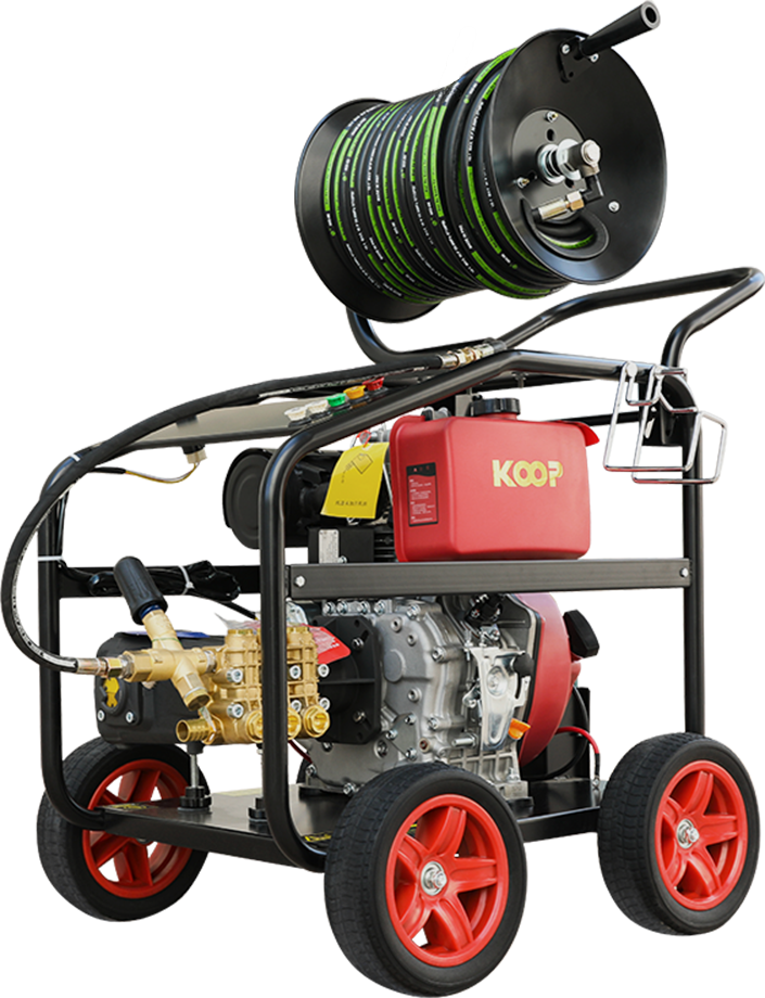 High Pressure Cleaner 40lpm-70lpm 10gpm-19gpm Diesel Hydro Jetter Drain Cleaning Pressure Washer Sewer Jetter Machines