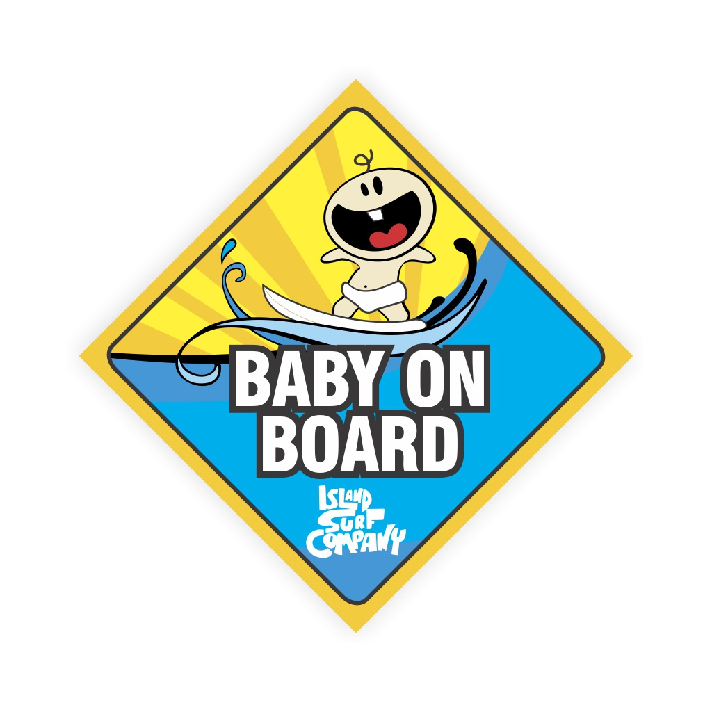 Custom Waterproof Baby In Car Sticker Baby On Board Warning Magnetic Reflective Sticker