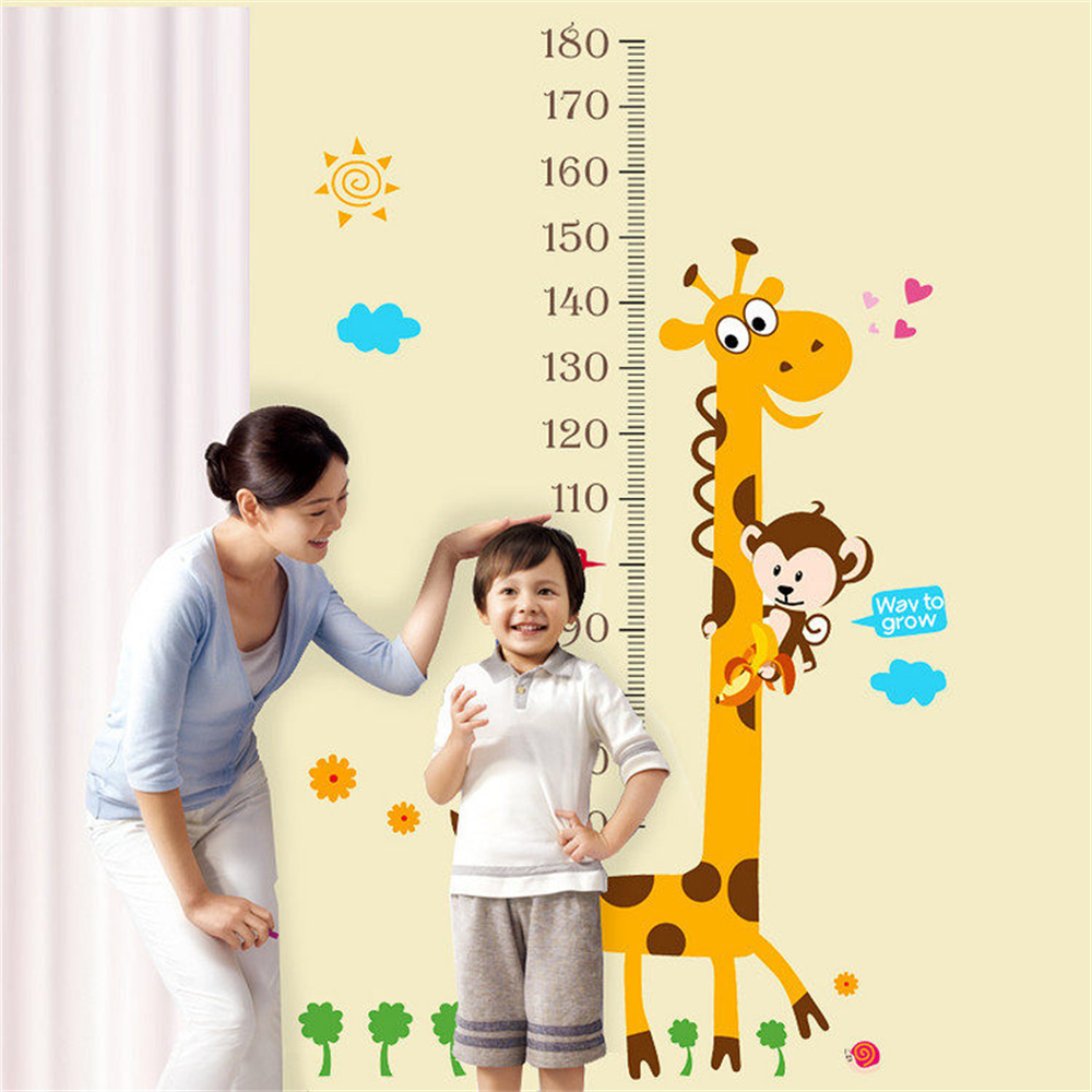 Custom Height Wall Sticker Animal Wallpaper Sticker For Kids