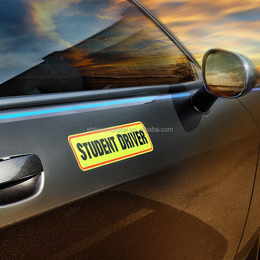 Custom Printed Outdoor Reflective Car Bumper Magnetic Sticker, Car Reflective Stickers