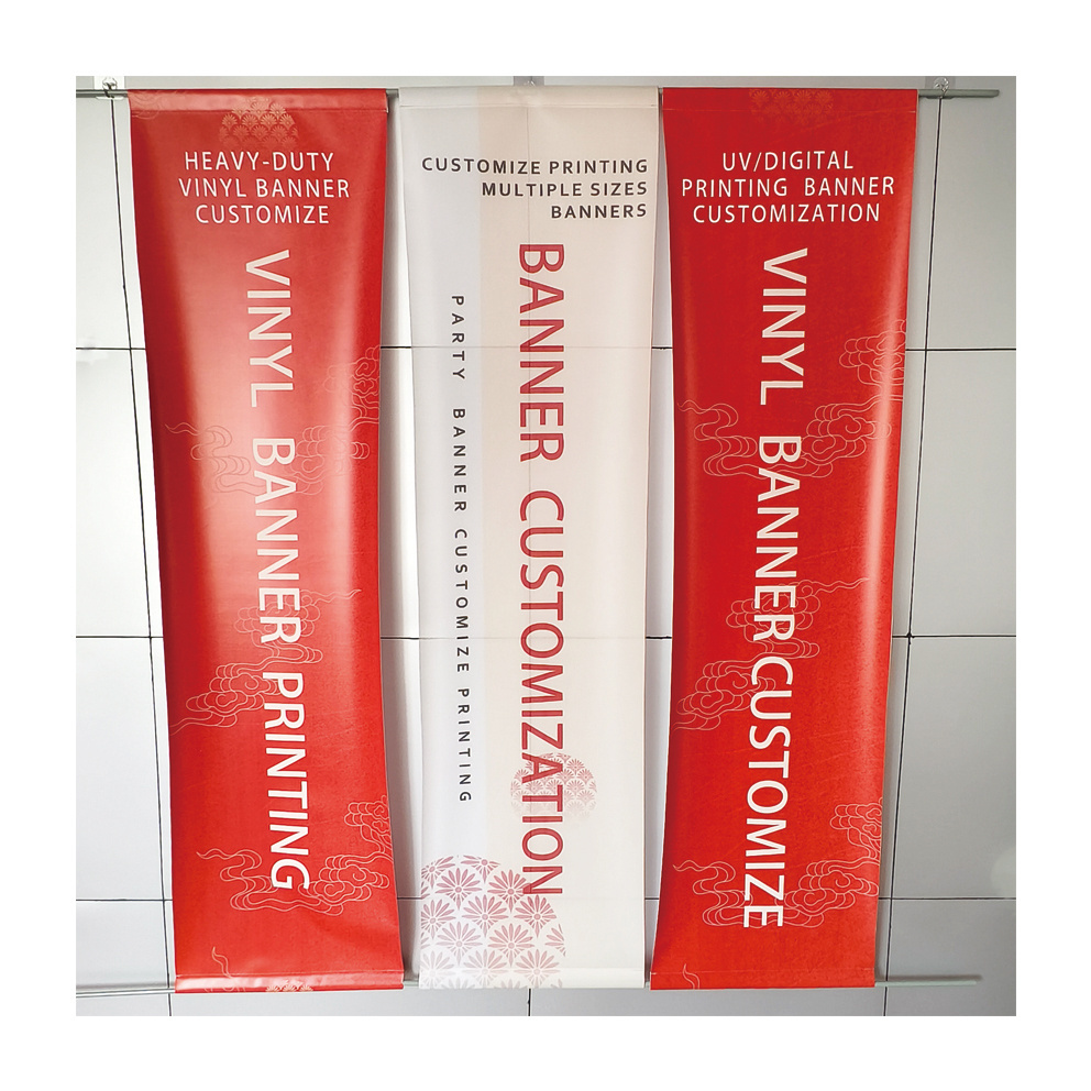 Custom Outdoor Street Advertising Promotional Waterproof/Windproof Digital Printing PVC Vinyl Banner