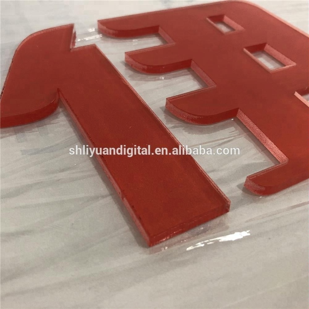 Clear Acrylic Sheet Full Color Printing, Die Cut Acrylic Sign Board