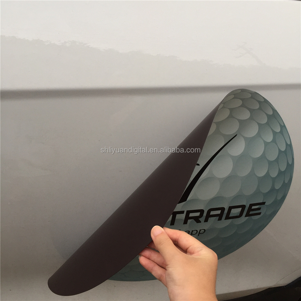 Custom design printing flexible soft warning  car door magnet sticker