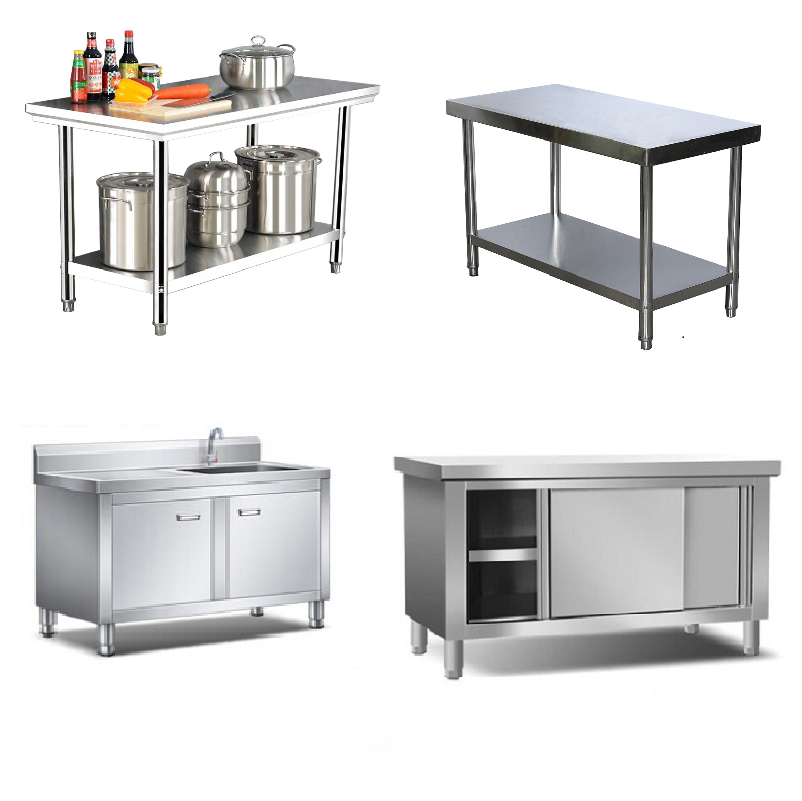 Canteen kitchen equipment stainless steel tables commercial kitchen equipment work bench