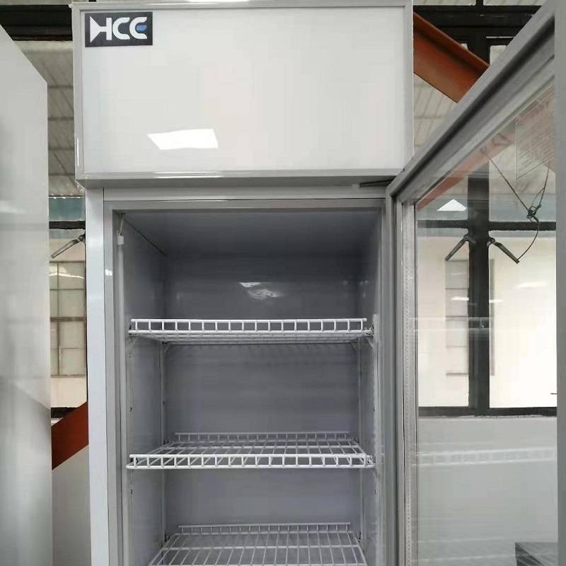 Vertical refrigerator display cold drink refrigerator glass door chiller freezer