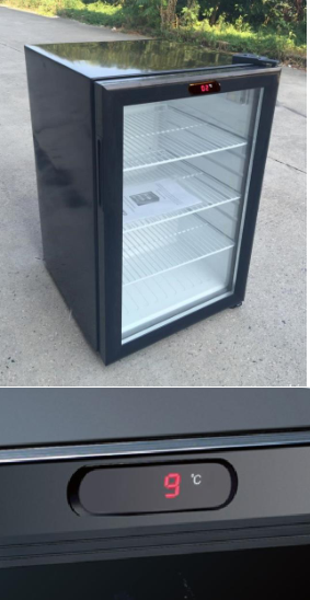 98L mini commercial cold soft energy drink refrigerator glass door fridge display bottle cooler beverage chiller