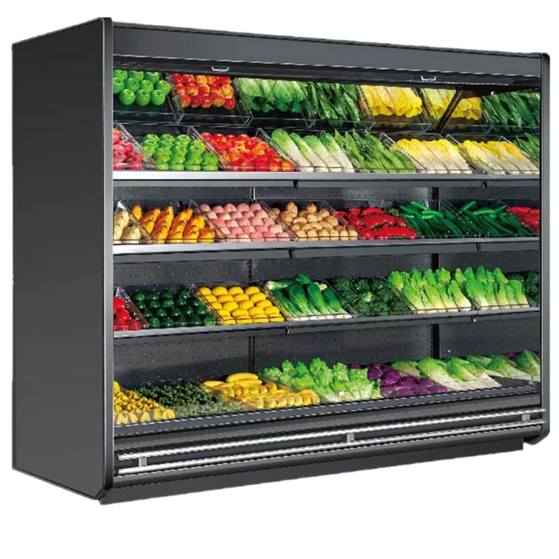 supermarket fridge Commercial fruit display refrigerator upright refrigerated drinking showcase equipment price