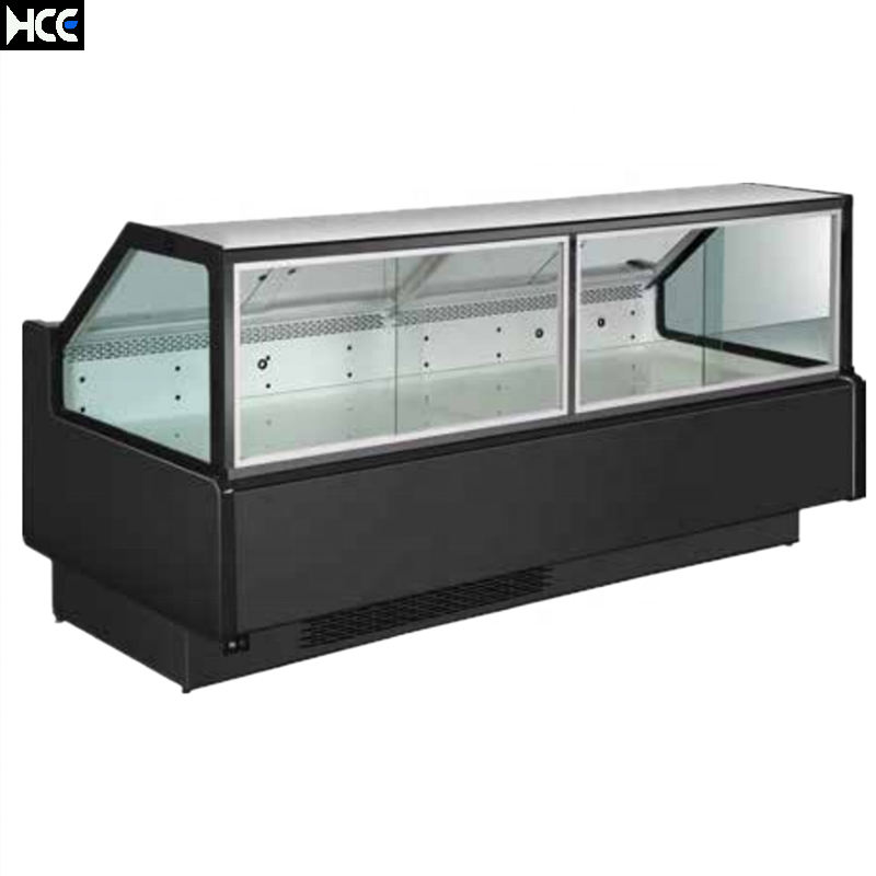 Refrigerators storing meat prices deli display showcase deli glass display case