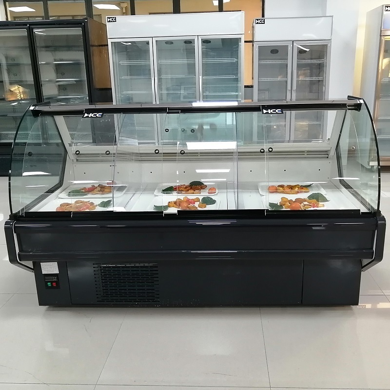 Supermarket meat deli display showcase fridge for fresh meat deli case refrigerator