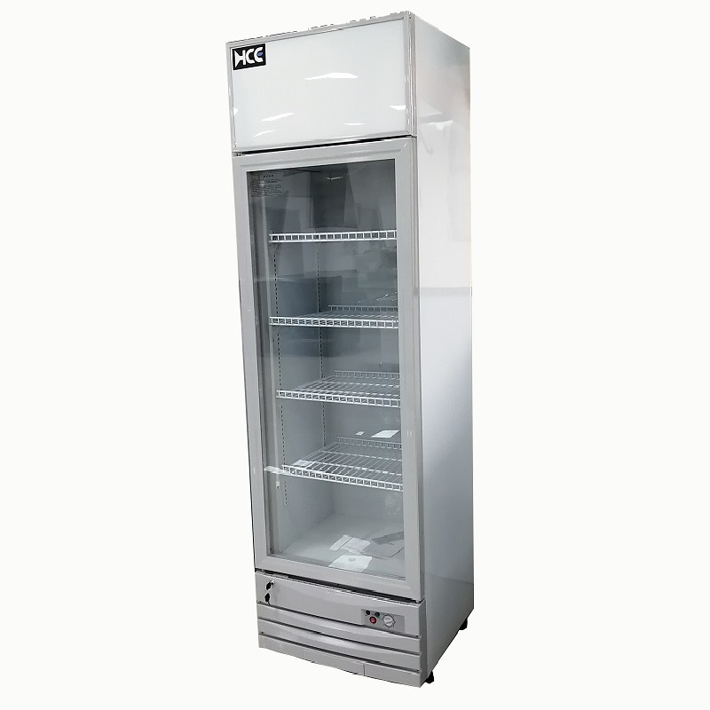 Vertical refrigerator display cold drink refrigerator glass door chiller freezer