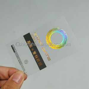 customized printed pvc clear frosted business card name card transparent business card