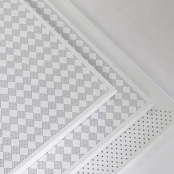 10mm groove line pressed tin non perforated metal ceiling tiles