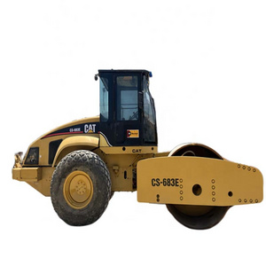 Cheap used CAT road roller CS683 for sale, second hand CS-683E, CS 683 583 with good condition