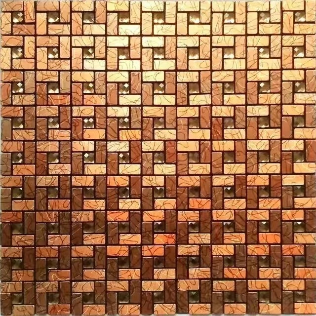 Peel and stick glass mosaic wall tiles