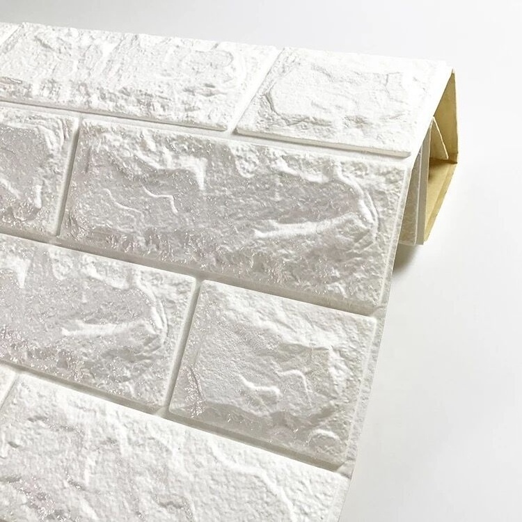 3D brick foam block wall sheet brick panel sticker self-adhesive soft waterproof wallpaper