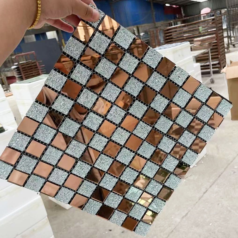 self adhesive 3D DIY   mosaic tile wall stickers home Modern personality