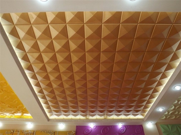 3d Waterproof PVC Ceiling Bathroom Wall Covering Panels fireproof wallpaper