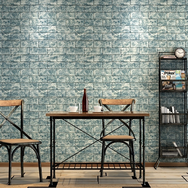 Background 3d brick wall paper decoration 3d foam wallpaper peel and sticker wallpaper self-adhesive