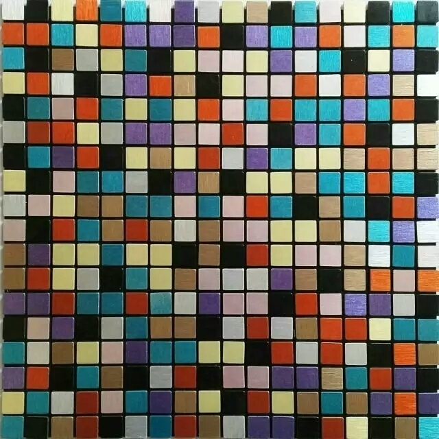 steel glossy color strip glass backsplash mosaic