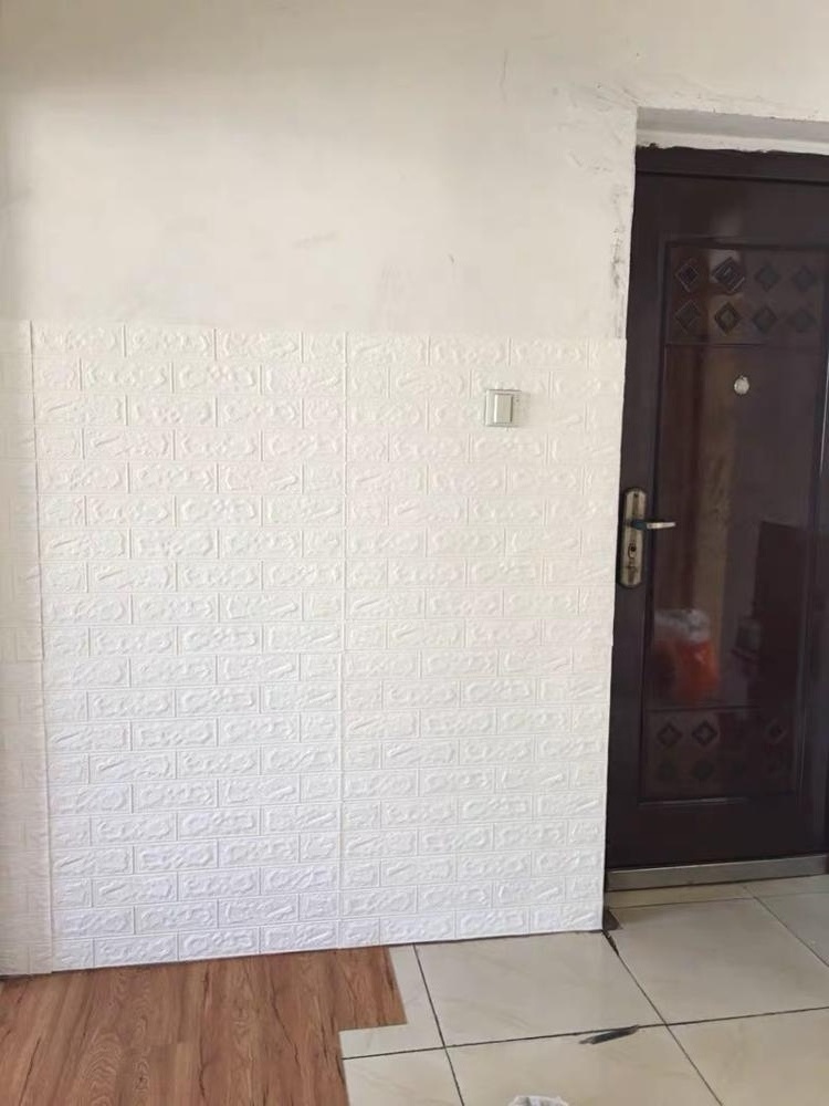 3d peel and stick brick  foam wall panel self adhesive wallpapers for wall