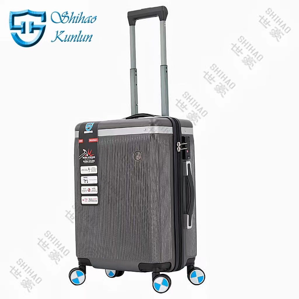 The new fashion detachable wheels travelling carry on bags supplier luggage suitcase leather trolley bags