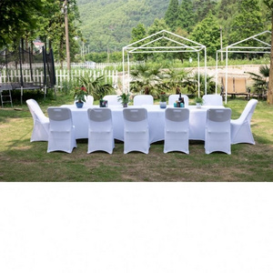 Hotel Dining Rectangular Foldable Trestle Table For Wedding Banquet Hall