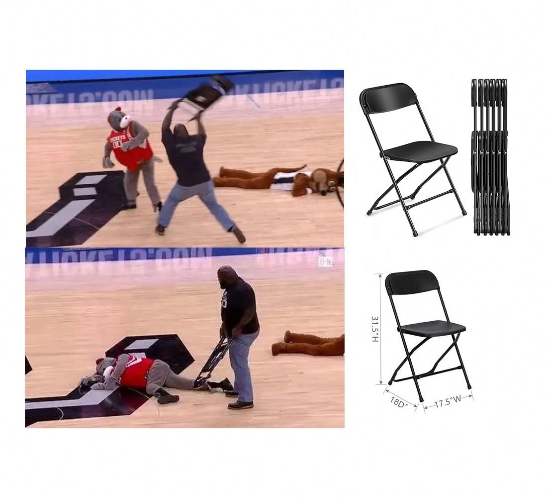 High Quality Trusted Partner Black Plastic Folding Chair Easy Storage And Transport Hard Dinning Chairs