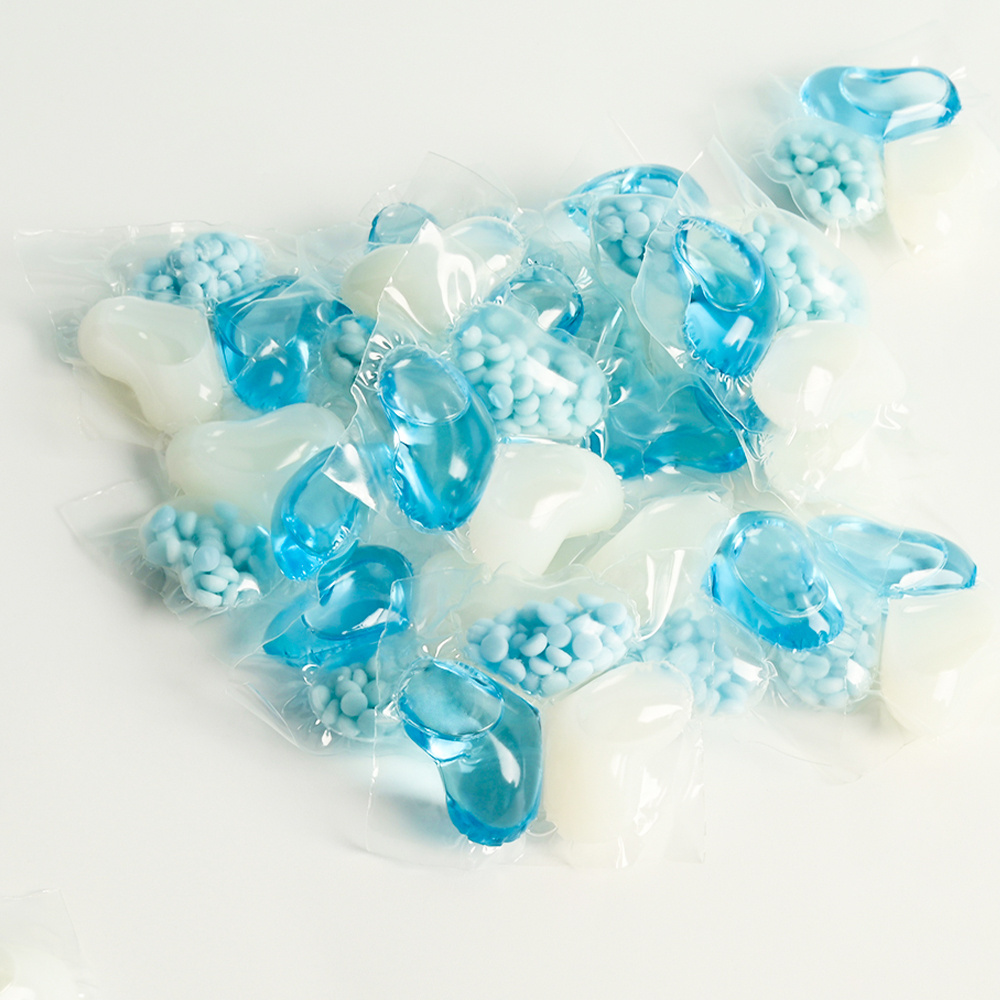 3-in-1 Clover-Shaped Laundry Detergent Pods Booster Ocean Scent Beads for 10g Detergent Pods