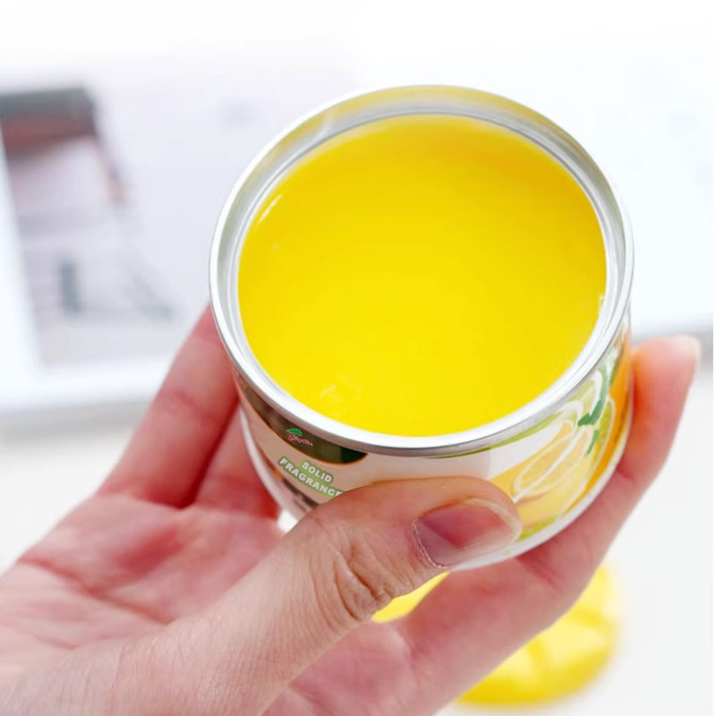 Rayshine custom Freshening Home Car long lasting Strong Lemon Fragrance Scent solid gel beads for air fragrance freshener 88G