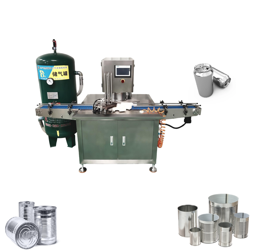 LWT Beef Meat Canning Machinery Herring Mackerel Sardine Tuna Fish Canned machine Tin Can Sealing Machine