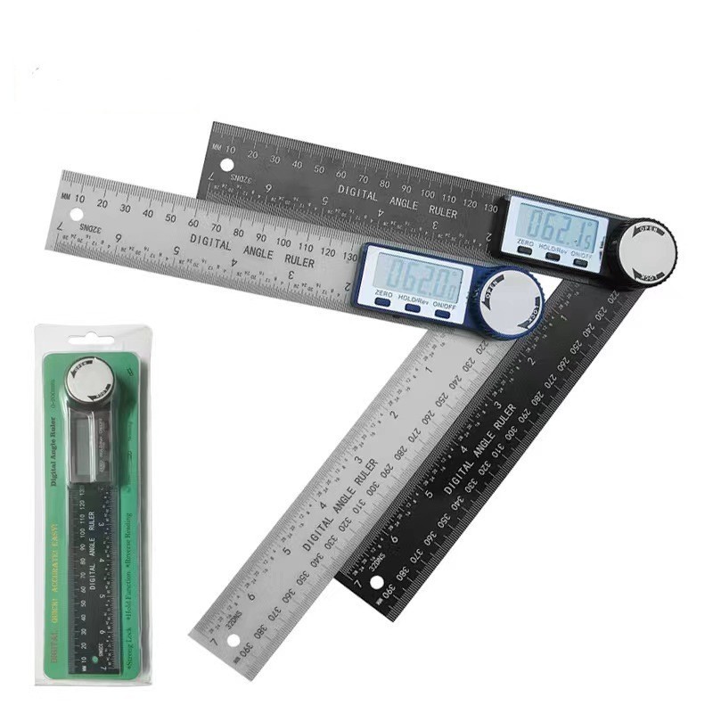 200 mm High Quality 2 in 1 Stainless Digital Protractor Angel Ruler For Measurement And Transfer Of Angles