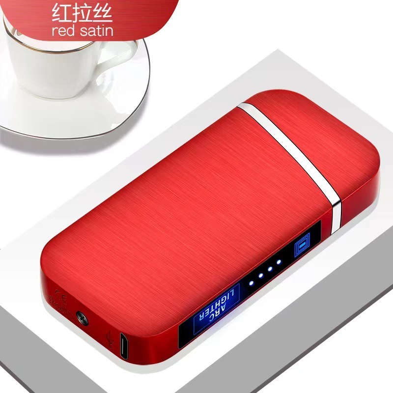 USB Recharged Lighter Parts electric lighter led USB display lighters