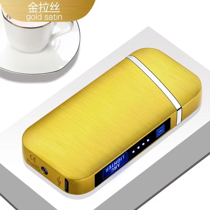 USB Recharged Lighter Parts electric lighter led USB display lighters