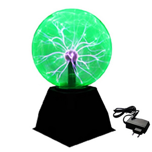 8 inch green color voice and touch control plasma ball