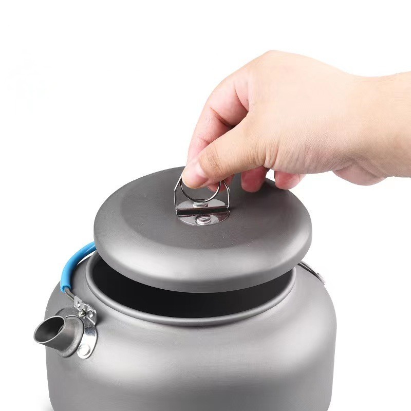 Portable 0.8 L Outdoor Camping Kettle Hard Aluminum Hiking Backpacking Tea Kettle