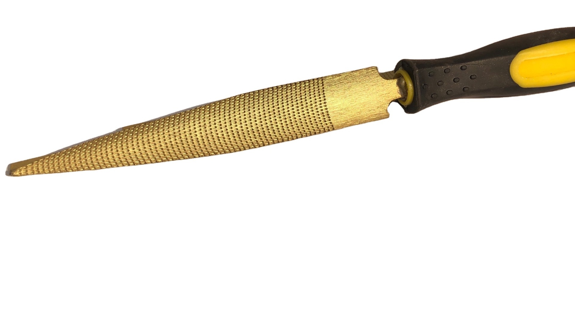 Wood Rasp File Hand Tool Flat Pointed Half Round Rasp File Rasp With Golden Color For Woodworking